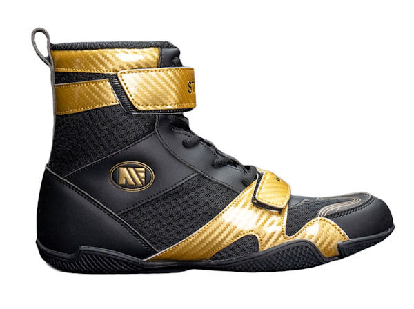 Main Event Stealth Boxing Boots - Black Gold Adult Sizes 6 - 12